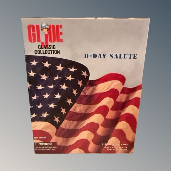 NIB 1997 GI Joe Classic Collection D-Day Salute Articulated Action Figure Sealed - Picture 1 of 12